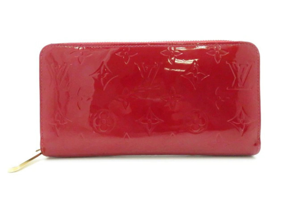LOUIS VUITTON Zippy Wallet round long Vernis Pomme d Amour